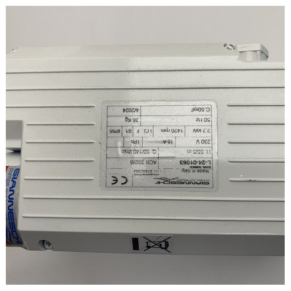 Gianneschi ACB 332/B självansugande flerstegs brunnspump 230V 50HZ 2.2KW