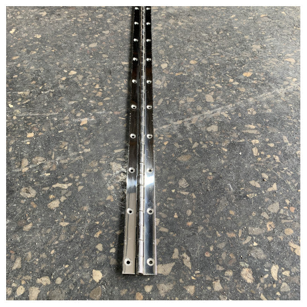 Cerniera a pianoforte in acciaio inox 30 mm x 2000 mm x 1,5 mm - ferramenta marina per yacht 