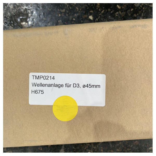 GRP Propeller Shaft System b' D45 mm Stainless Steel Shaft - Seal u Bearings - TMP0214 