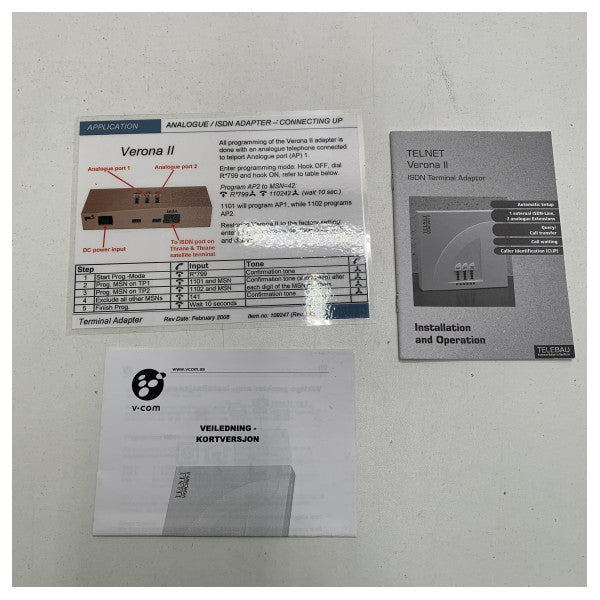 Cobham Telnet Vernona II Analog ISDN -Adapter