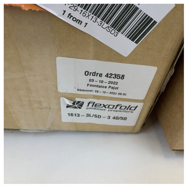 Flexofold Brass 16 x 13-3B Left Folding Propeller