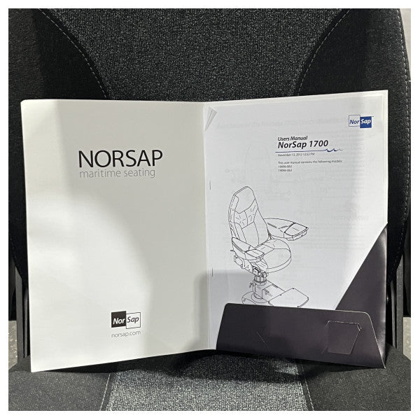 Norsap NS1700 Pilotensitz mit verstellbarer Sitzunterstützung Schwarz 