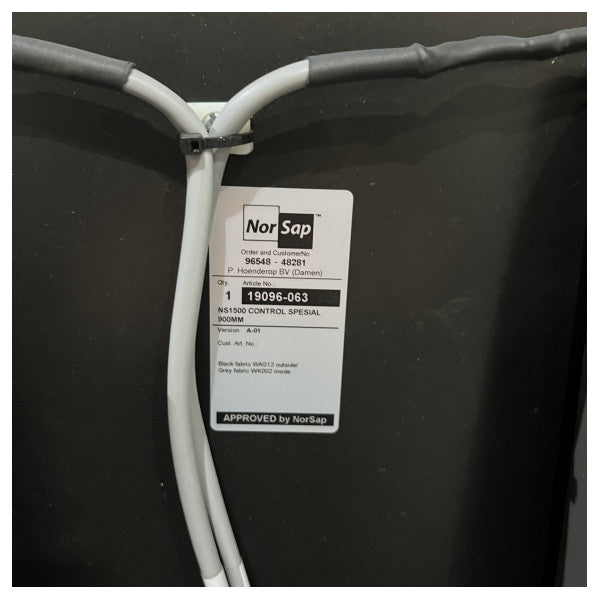 Norsap NS1700 Pilotensitz mit verstellbarer Sitzunterstützung Schwarz 