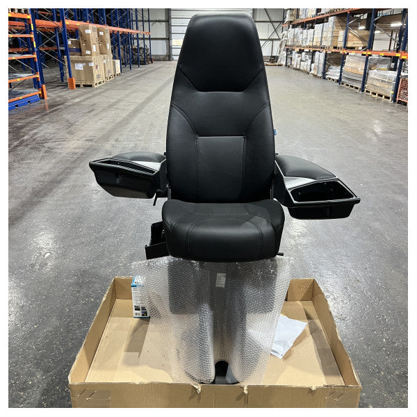 Norsap NS1700 Pilot Seat with Fixed Seat Support Black Leather 