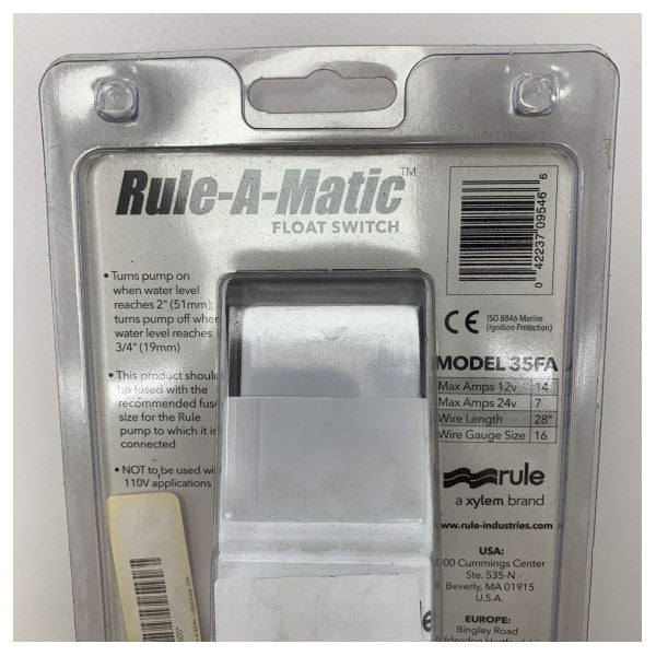 Regla A Switch Bilge -Matic 14 amperios 12/24V - 35FA