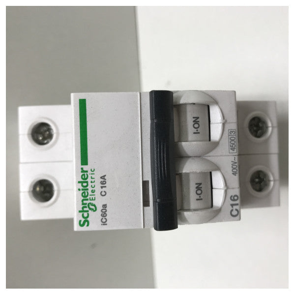 Schneider Electric 16A 2-πολικός μικροσκοπικός διακόπτης κυκλώματος για θαλάσσια ηλεκτρική προστασία
