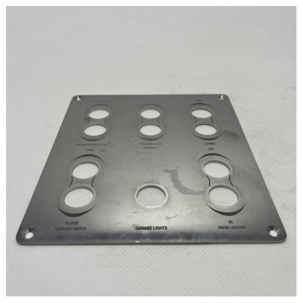 Riva Garagen- und Heckanlage Bedienfeld silber - 370436