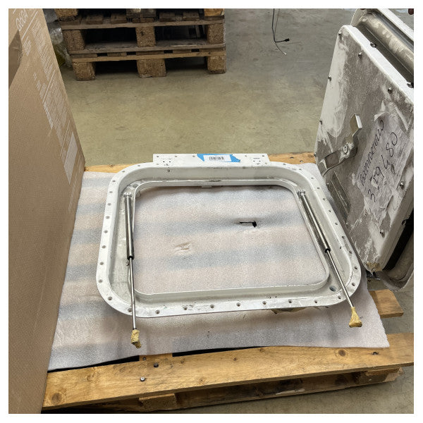 2:a val NEMO vattentät tillträdeslucka i rostfritt stål med lås 490 x 430 LN A30 FD - 379480