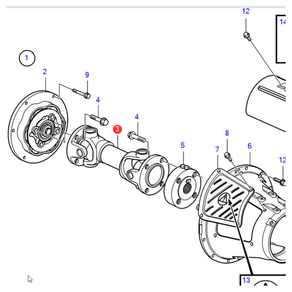 Volvo Penta Motorantriebswelle Link L335 - 405 mm - 3861048