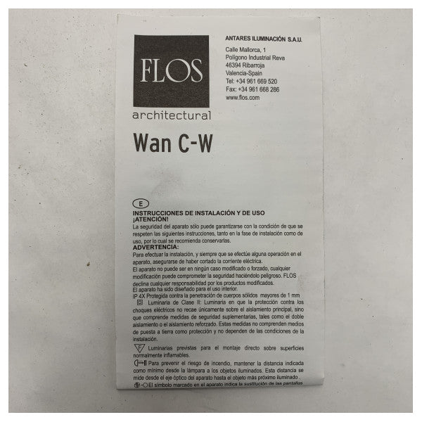 FLOS Wan-C-W aluminium spotlight modern design