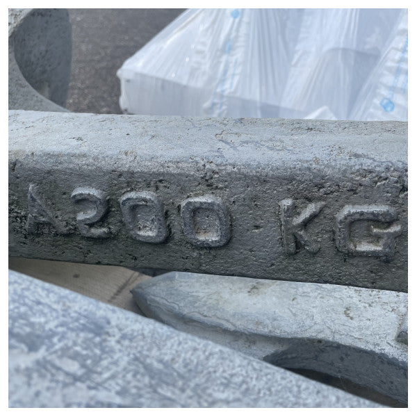 Sanguineti Hall ankr 200 KG galvanizzat ċertifikat RINA 