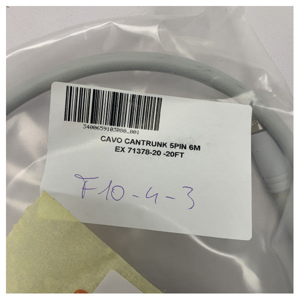 ZF 71378-20 6M 5-pinowy kabel połączeniowy joysticka szary