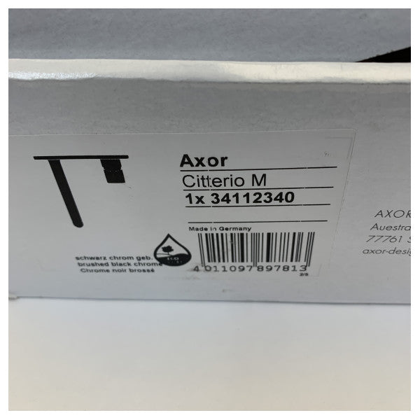 Hansgrohe Axor innebygd vaskeservant ett-hånds blandebatteri Matt Svart - 34112340 