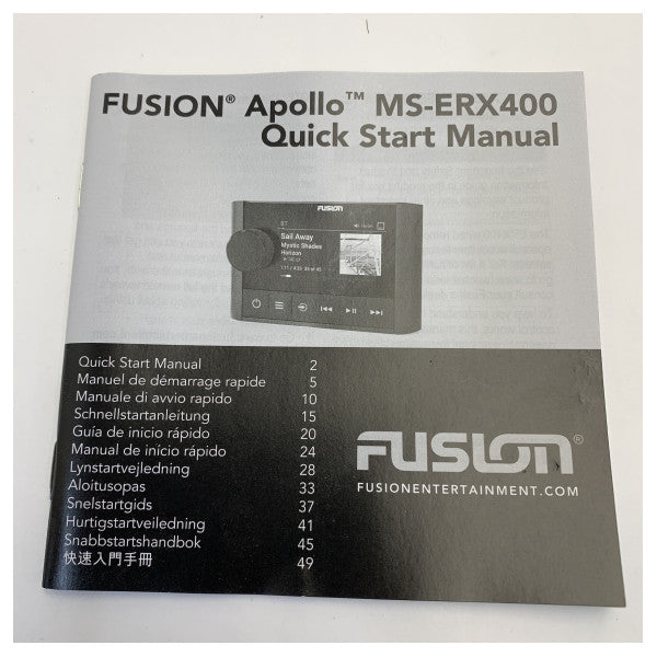 Fusion Apollo ERX400 Langallinen Etäohjain Radioyksikkö 