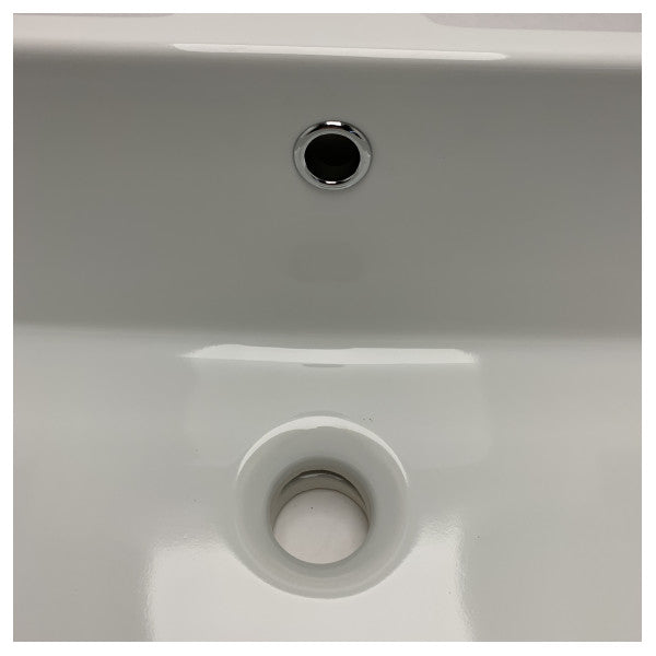 Scarabeo keramisk underlimet vask 50 cm hvid - holdbar køkken- og badeværelsesvask i marinekvalitet