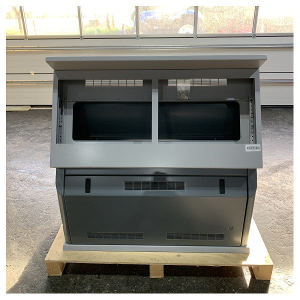 Κονσόλα Ναυσιπλοΐας Γέφυρας Θαλασσίου Πλοίου Ανθρακί L130 x W44 x H130 εκ. 