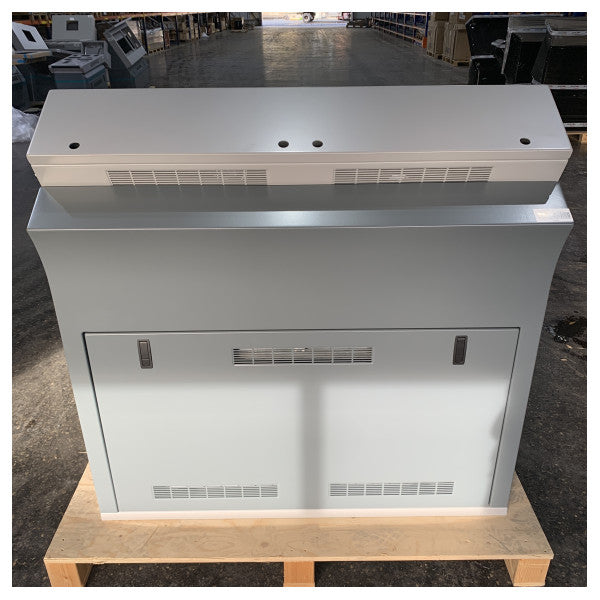 Κονσόλα Ναυσιπλοΐας Γέφυρας Θαλασσίου Πλοίου Ανθρακί L130 x W44 x H130 εκ. 