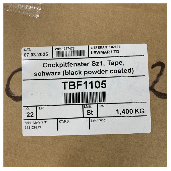 لويمار SZ1 فتحة نافذة من الألمنيوم مطلية بالأسود - 393129979 