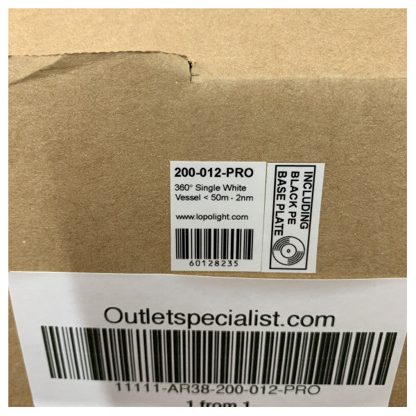 Lopolight 200-012-PRO 360 Gradi Dwal tal-Ankru Marittimu Abjad LED għal Dgħajjes sa 50m 