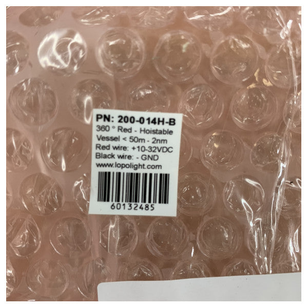 Lopolight 200-14H-B pro 2 nm lumière de navigation rouge levable 