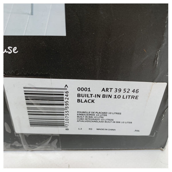 Εντοιχιζόμενος κάδος απορριμμάτων Brabantia 10 λίτρων | Εντοιχιζόμενος κάδος απορριμμάτων - 39 52 46