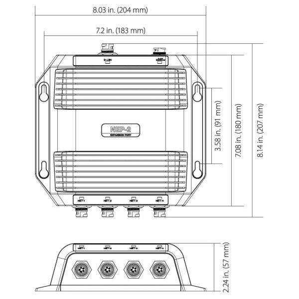 Navico NEP-2 Ethernet Network Expansion Hub-000-10029-001