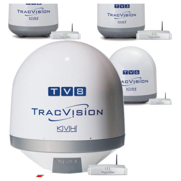 KVH TracVision TV8 81 cm Récepteur de télévision par satellite avec support IP-01-0386-04