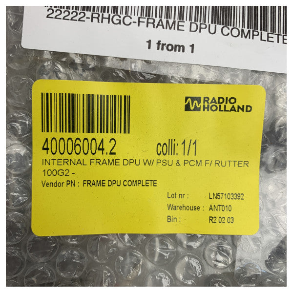 Rutter interner Rahmen DPU W | PSU & PCM für Rutter 100G2