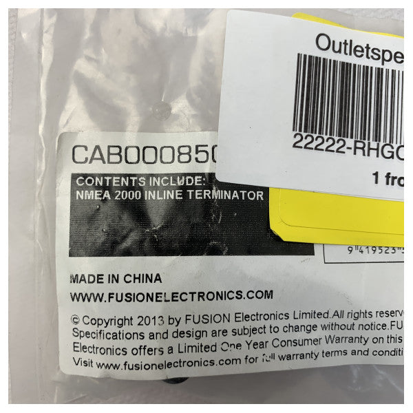 Fusion NMEA2000 Terminator MF Inline - CAB000850