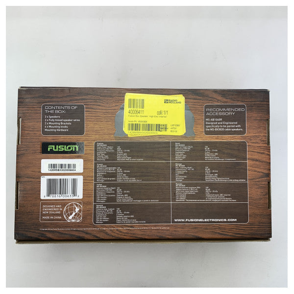 Fusion MS-BX3020 High End Zvučnici kabine Crni 3 inčni set