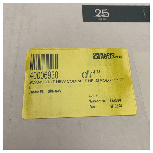 Scernut Raymarine SPH-8-W 8 pulgadas Helmpod | Navpod blanco