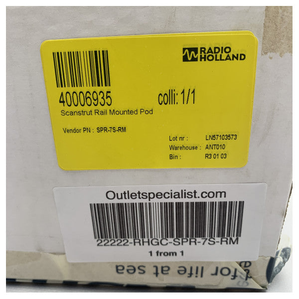 Scernut SPR 75 RM 7 pulgadas Montado de riel montado