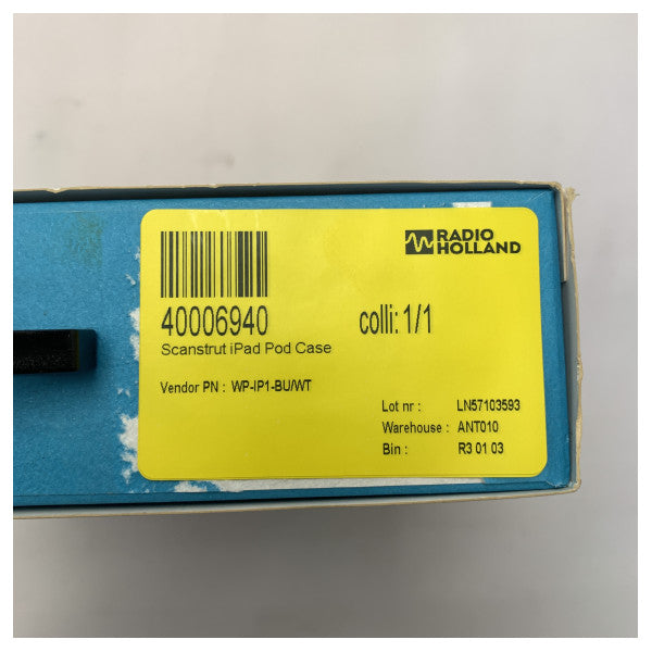 Scanstrut iPad 1 Caso impermeable Blue-WP-IP1-BU/WT