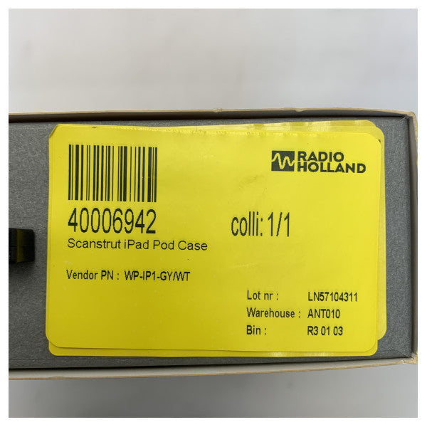 Scanstrut iPad 1 Case impermeable Black-WP-IP1-Gy/WT