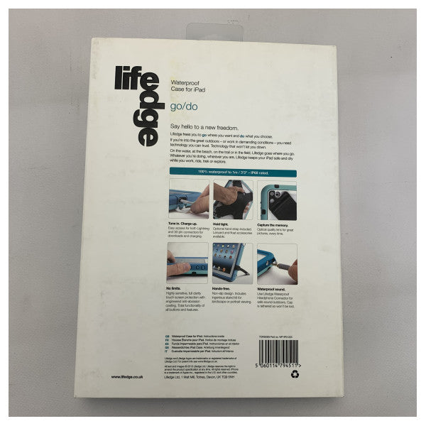 Case de iPad impermeable de Scanstrut Lifedge Gray-WP-IPD-223