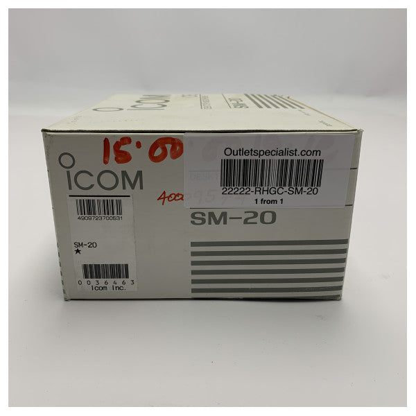 Icom SM-20 Bureau Mikrofon mit außergewöhnlicher Tonqualität und verstellbarem Arm.