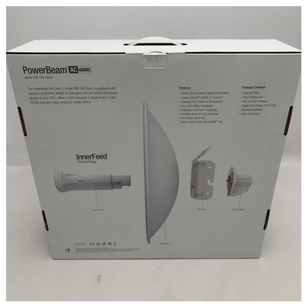 Ubiquiti Powerbeam AC GEN2 25DBI VASNI PROSTOR 5 GHz točke do točke