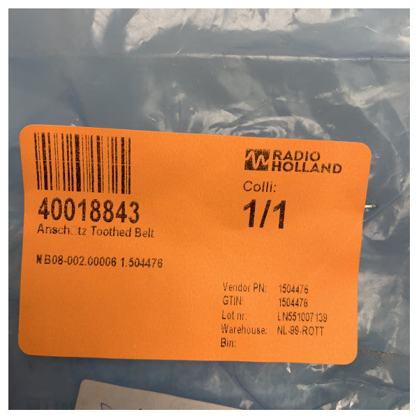 Raytheon Anschutz NB08-002.00006 Zupčasti remen 