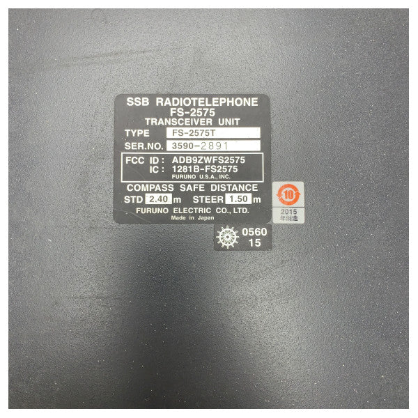Unità ricetrasmittente Furuno FS-2575T MF/HF