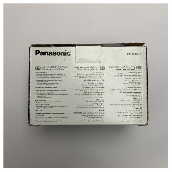 Panasonic KX-TGH260 Telefono Wireless con Bluetooth, Durata della Batteria di 10 ore