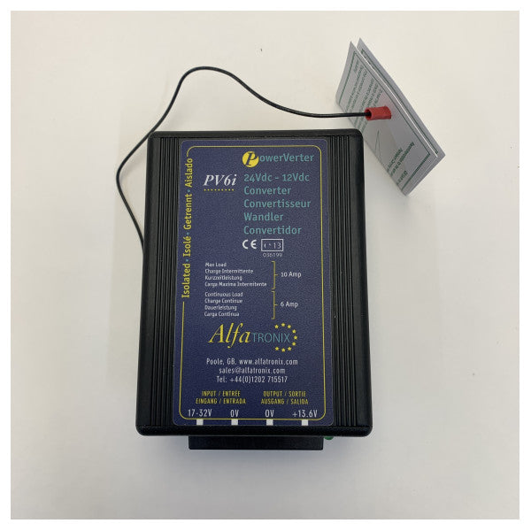 AlfaTronix PV6i Isoleret DC til DC Converter - 24 til 12V 