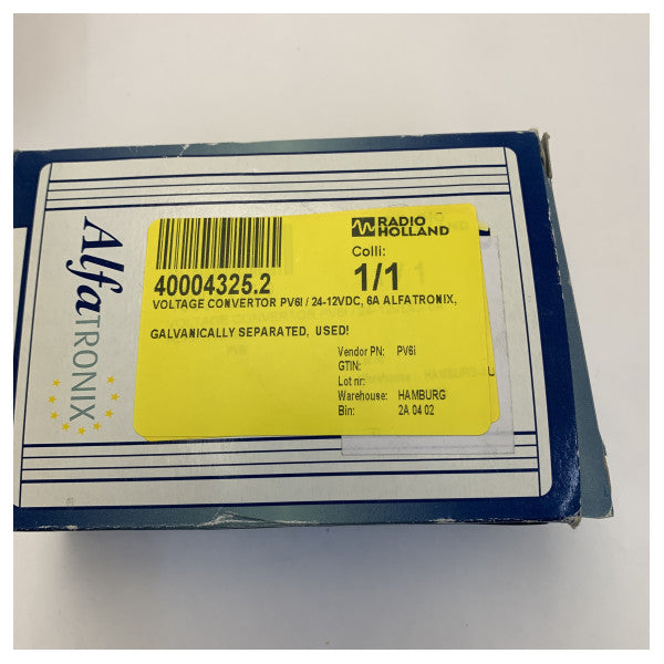 AlfaTronix PV6i Isoleret DC til DC Converter - 24 til 12V 