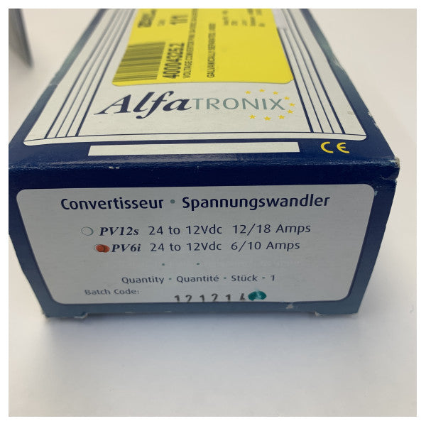 AlfaTronix PV6i Isoleret DC til DC Converter - 24 til 12V 