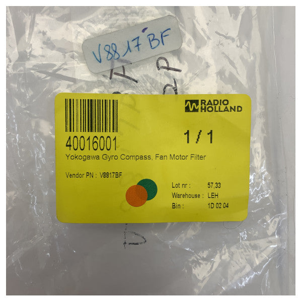 مجموعة فلتر يوكوجاوا البحرية سوداء - V8817BF 