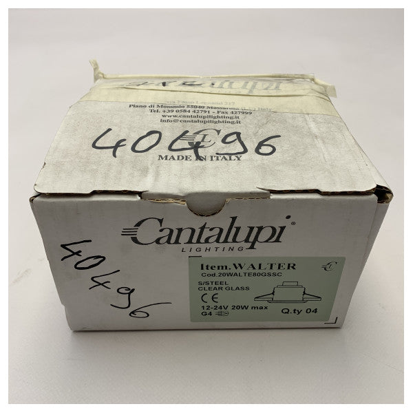 Cantalupi Krom Deniz Spot Işığı 28V 20W Su Geçirmez Tekne Işığı IP65 Paslanmaz Çelik