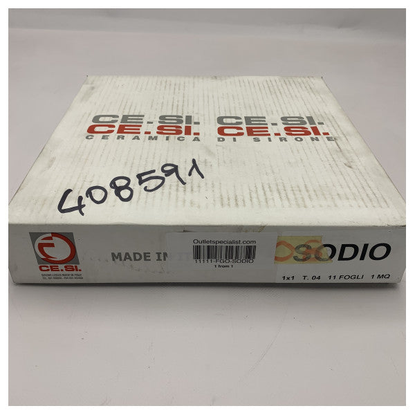 Повнотіла керамічна мозаїчна плитка Cesi Sodium White - міцне облицювання для підлоги та стін у морському виконанні