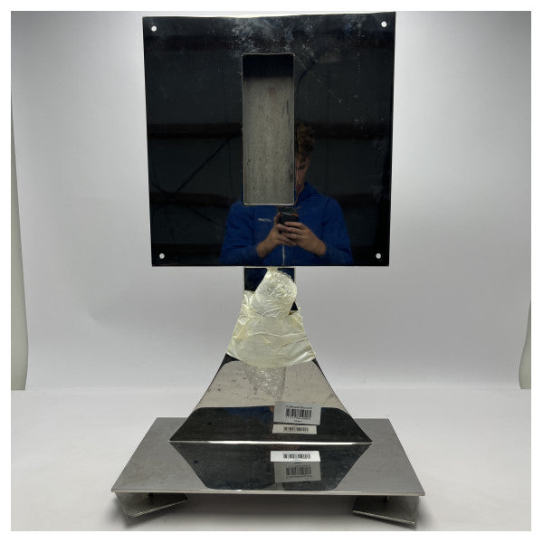 حامل تلفزيون ريفا الأصلي المصنوع من الفولاذ المقاوم للصدأ لشاشات 49 بوصة � حامل بحري متين ومقاوم للعوامل الجوية