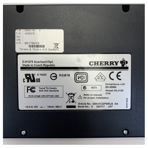 لوحة مفاتيح بحرية Sailor KB4641E / TT-3601E لجهاز بيانات MF/HF SSB 