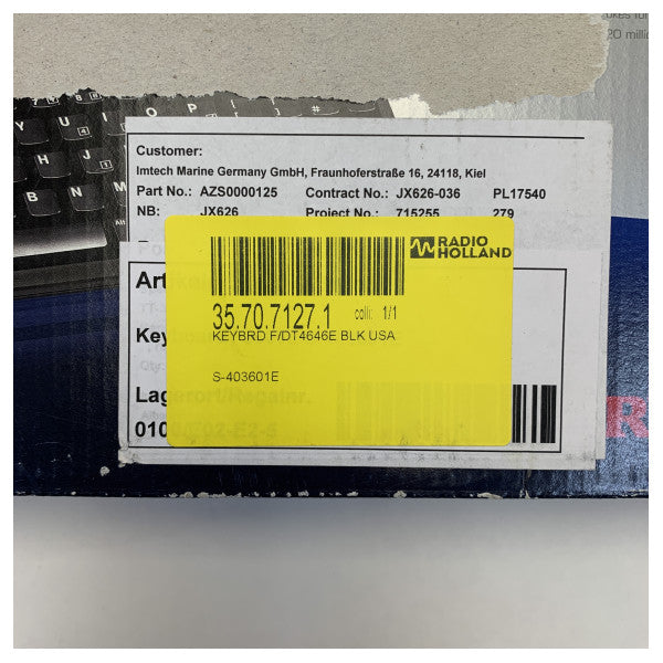 لوحة مفاتيح بحرية Sailor KB4641E / TT-3601E لجهاز بيانات MF/HF SSB 