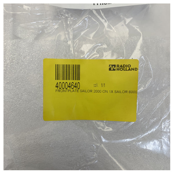 Czarna płyta montażowa przednia Sailor 2000 - 2000-6000 